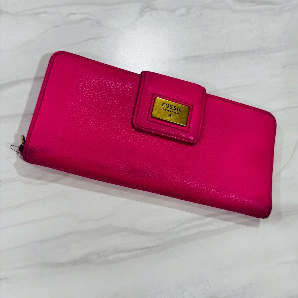 Fossil bright Pink Wallet